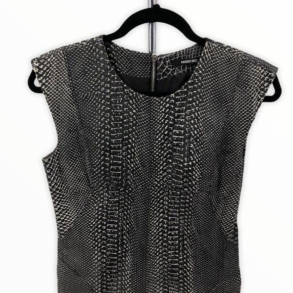 Kimberly Ovitz Snakeskin Embossed Leather Dress - Picture 2 of 14